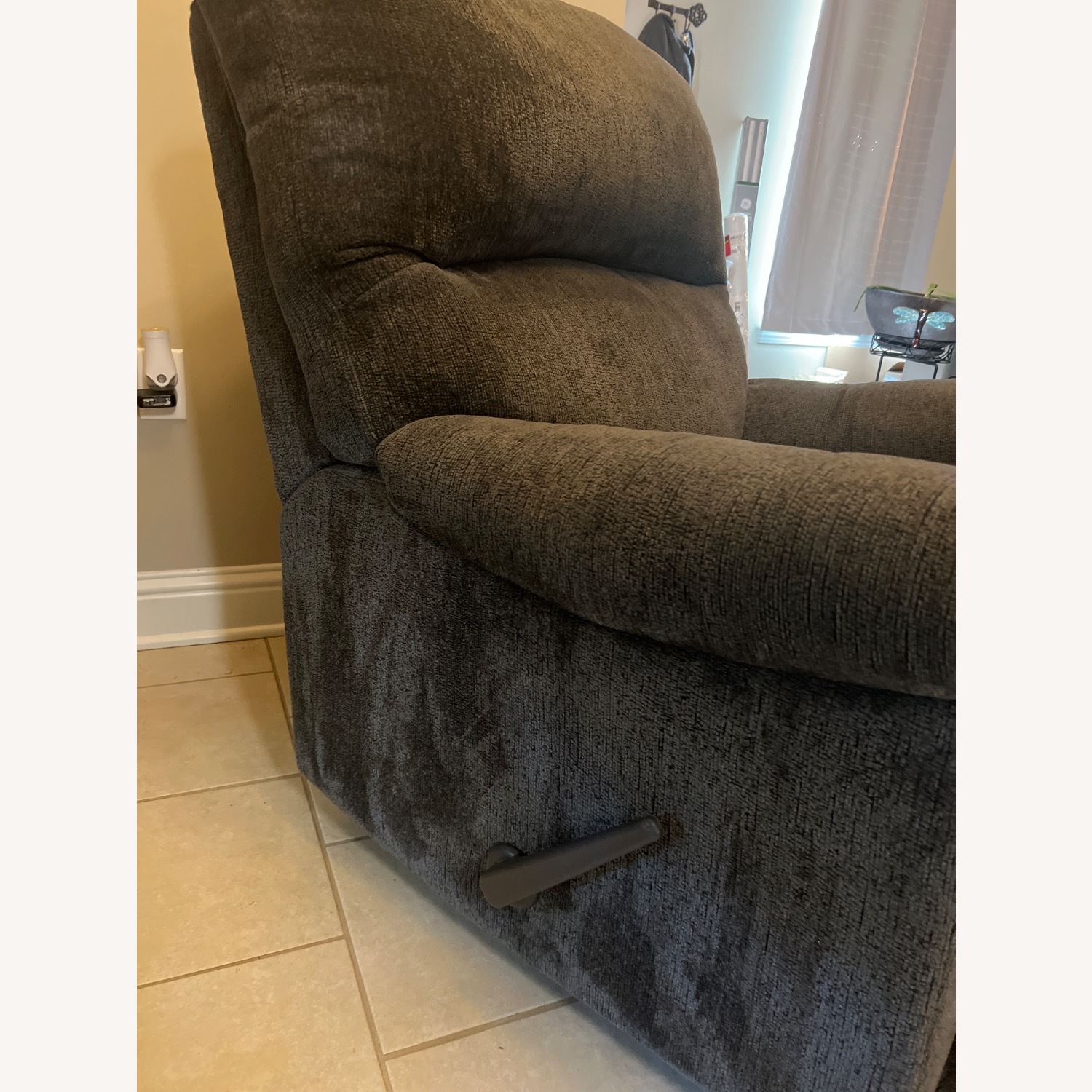 Ashley Furniture Green Velvet Recliner - image-2