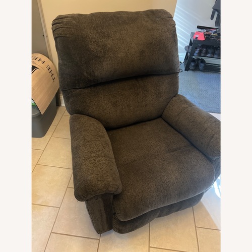 Used Ashley Furniture Green Velvet Recliner for sale on AptDeco
