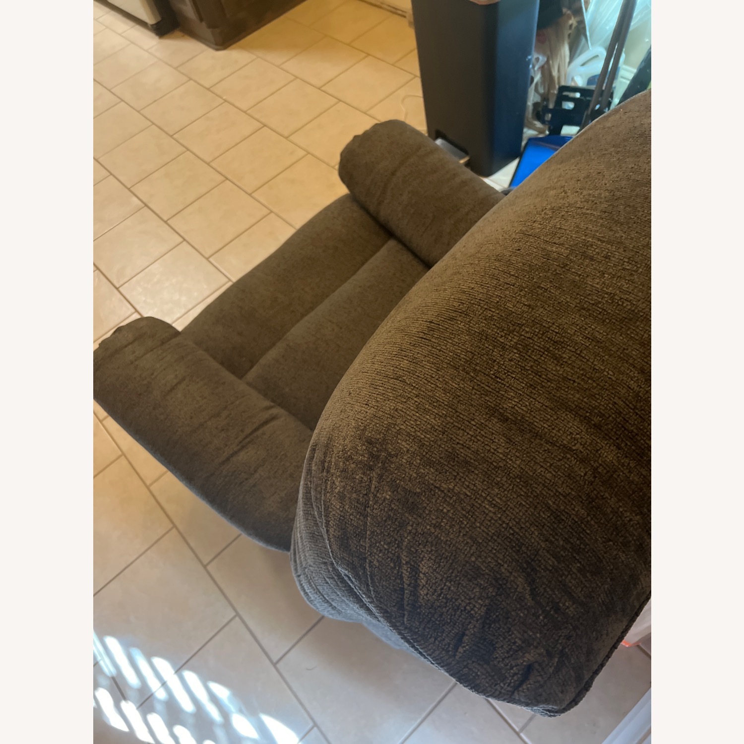 Ashley Furniture Green Velvet Recliner - image-4