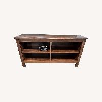 Dark Brown Wood Media Storage