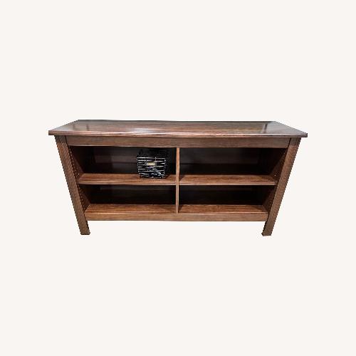 Used Dark Brown Wood Media Storage for sale on AptDeco