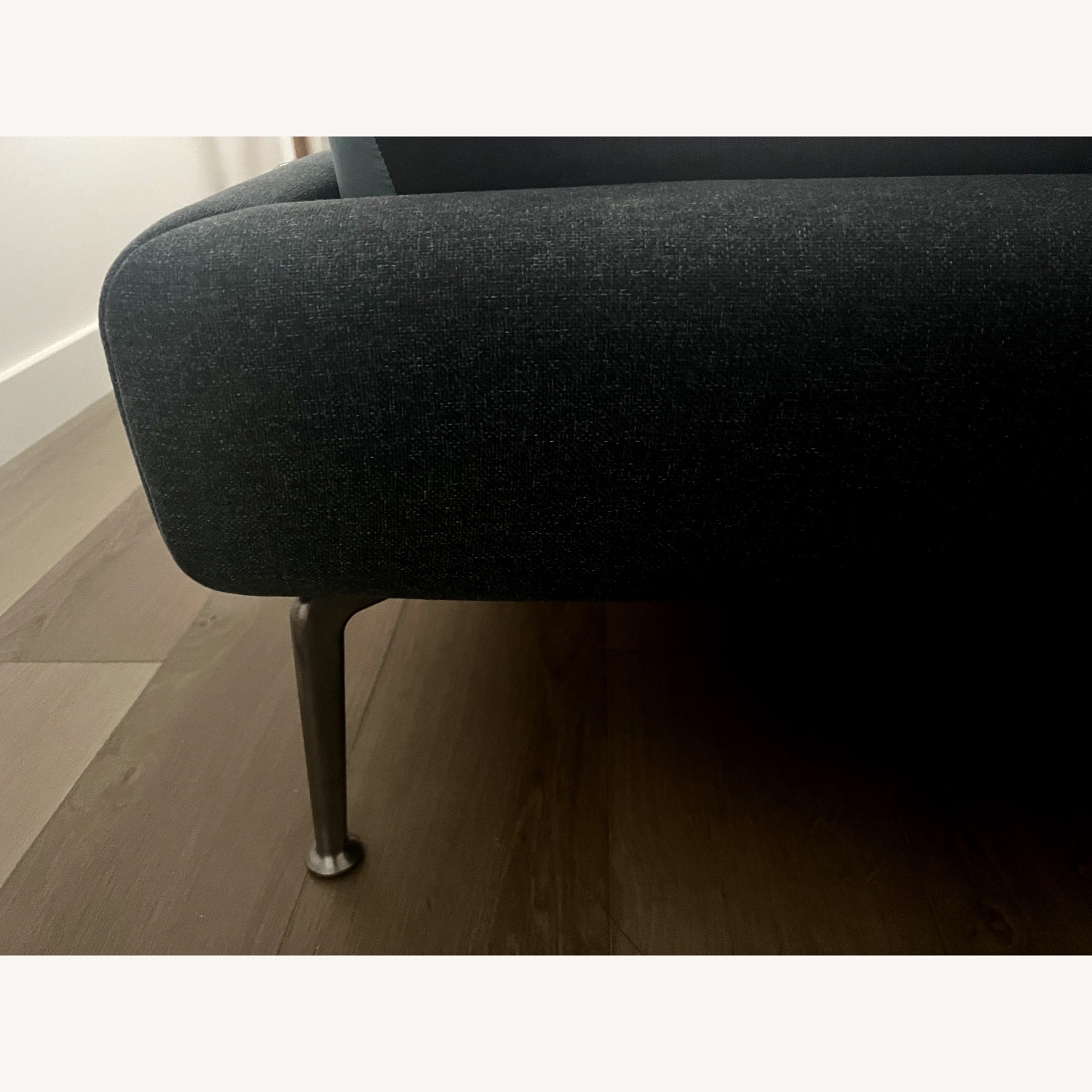 IKEA TUFJORD Light Gray Fabric Queen Bed - image-2