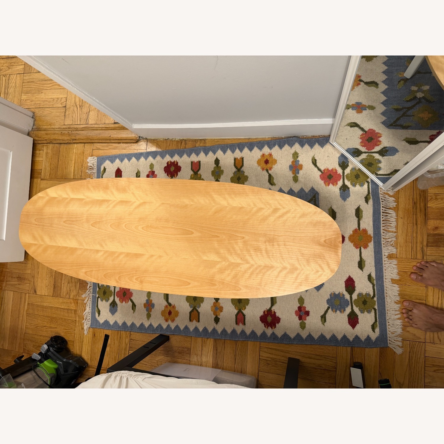 West Elm Floyd Oval Coffee Table – Birch White - image-2