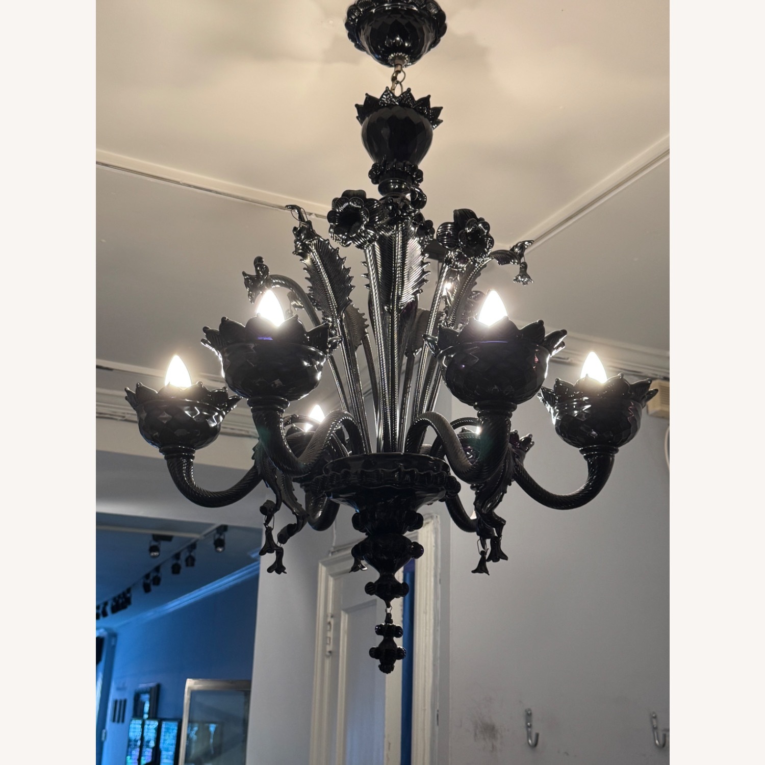 Vintage/Antique Black Ceiling Lamp - image-1