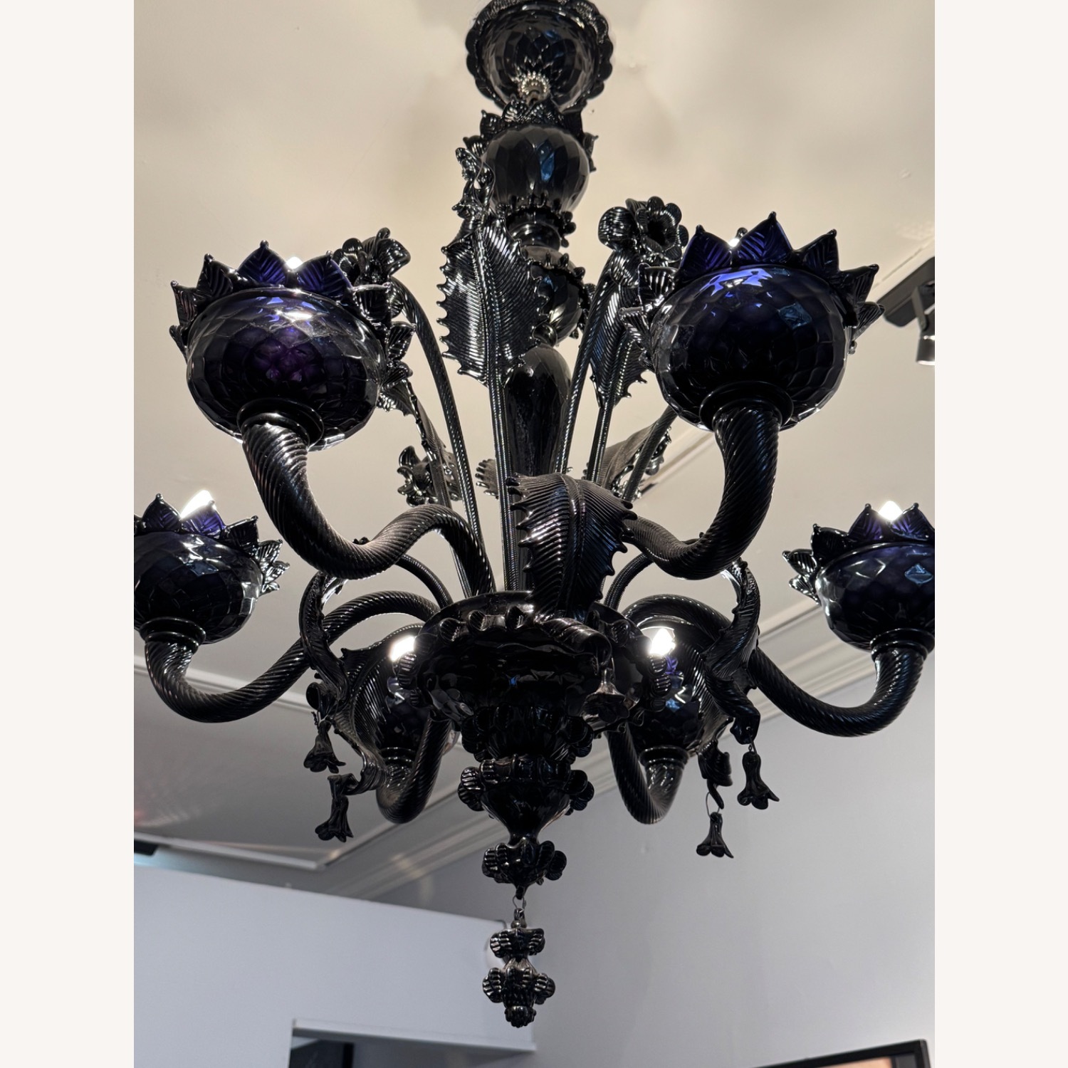 Vintage/Antique Black Ceiling Lamp - image-5