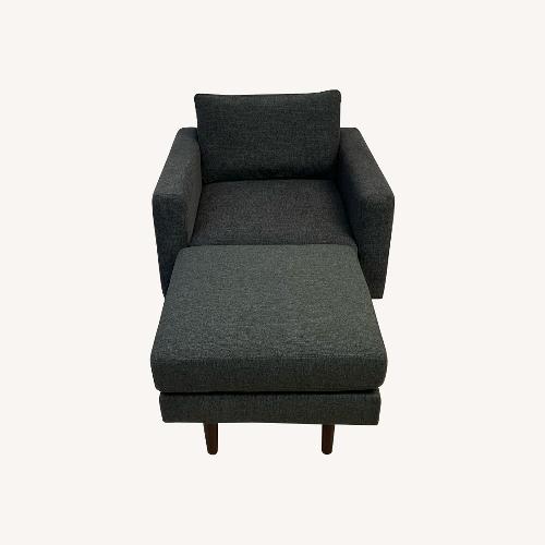 Used Burrow Nomad Armchair with Ottoman for sale on AptDeco