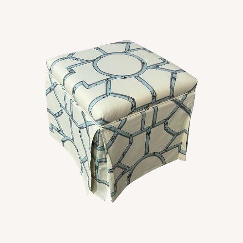 Used The Inside Skirted Storage Ottoman for sale on AptDeco