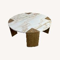 Lulu and Georgia Mahoe Round Coffee Table