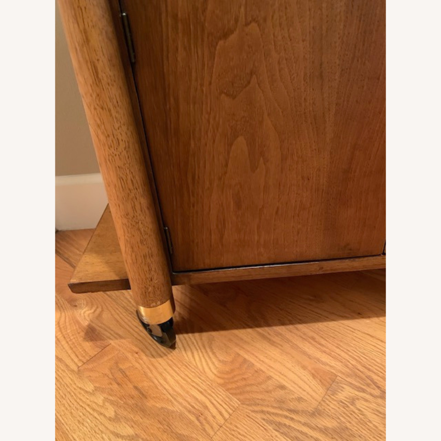 Heywood Wakefield MCM Vtg Bar Cart Storage Cabinet - image-11