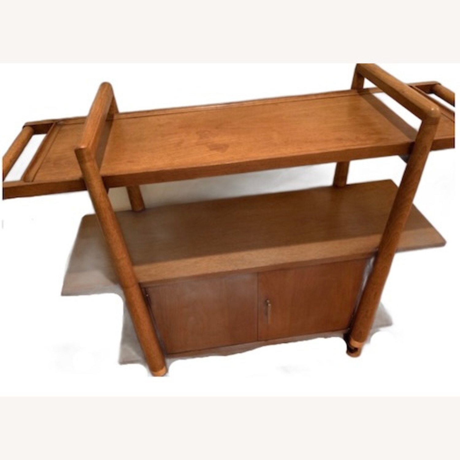 Heywood Wakefield MCM Vtg Bar Cart Storage Cabinet - image-18