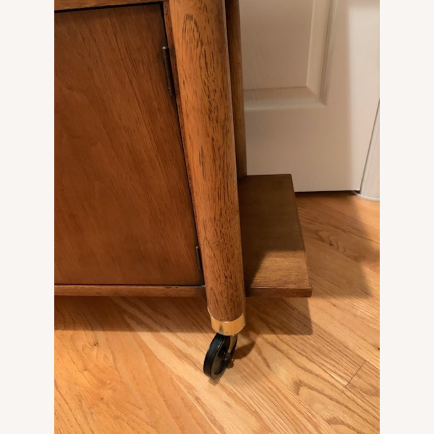 Heywood Wakefield MCM Vtg Bar Cart Storage Cabinet - image-10