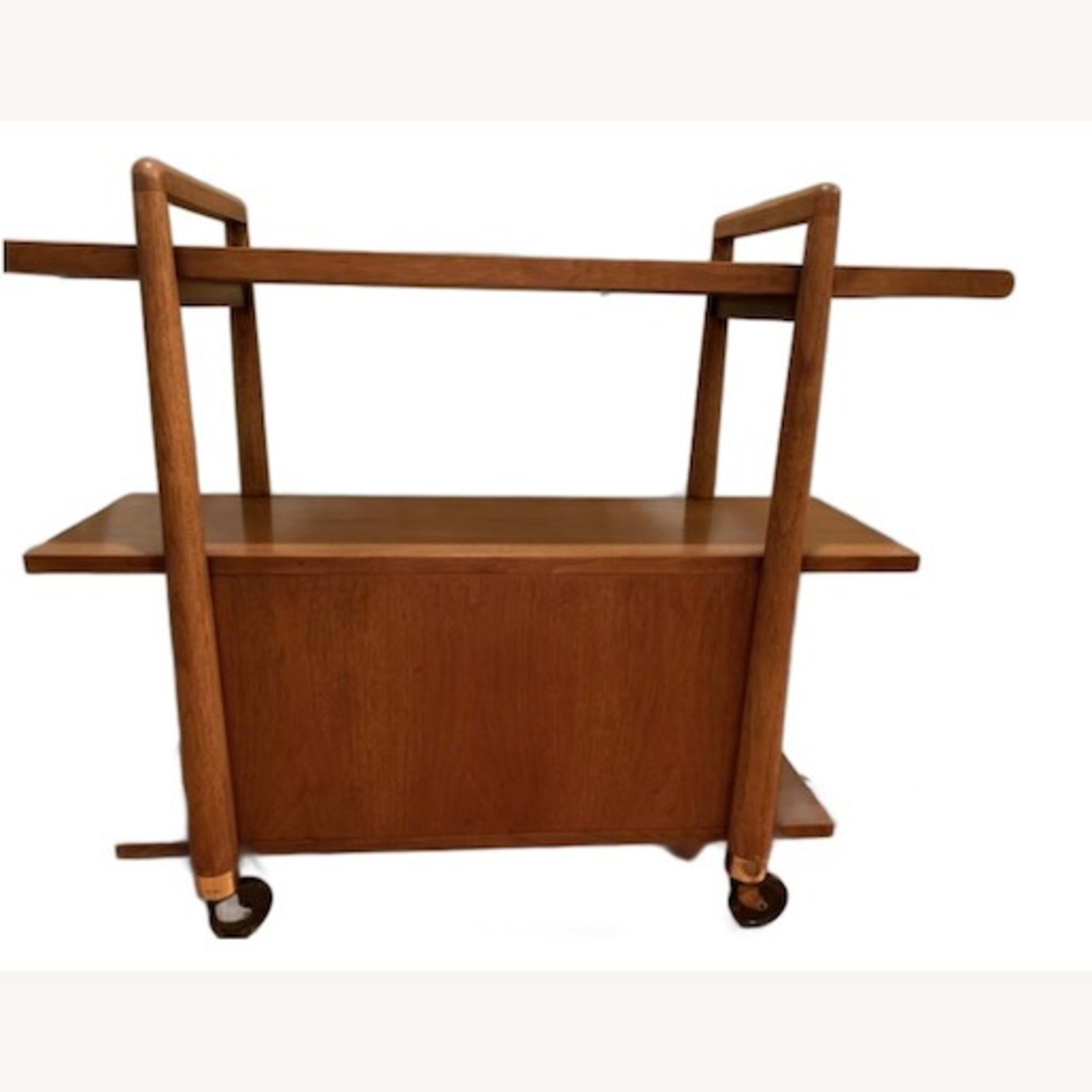 Heywood Wakefield MCM Vtg Bar Cart Storage Cabinet - image-17