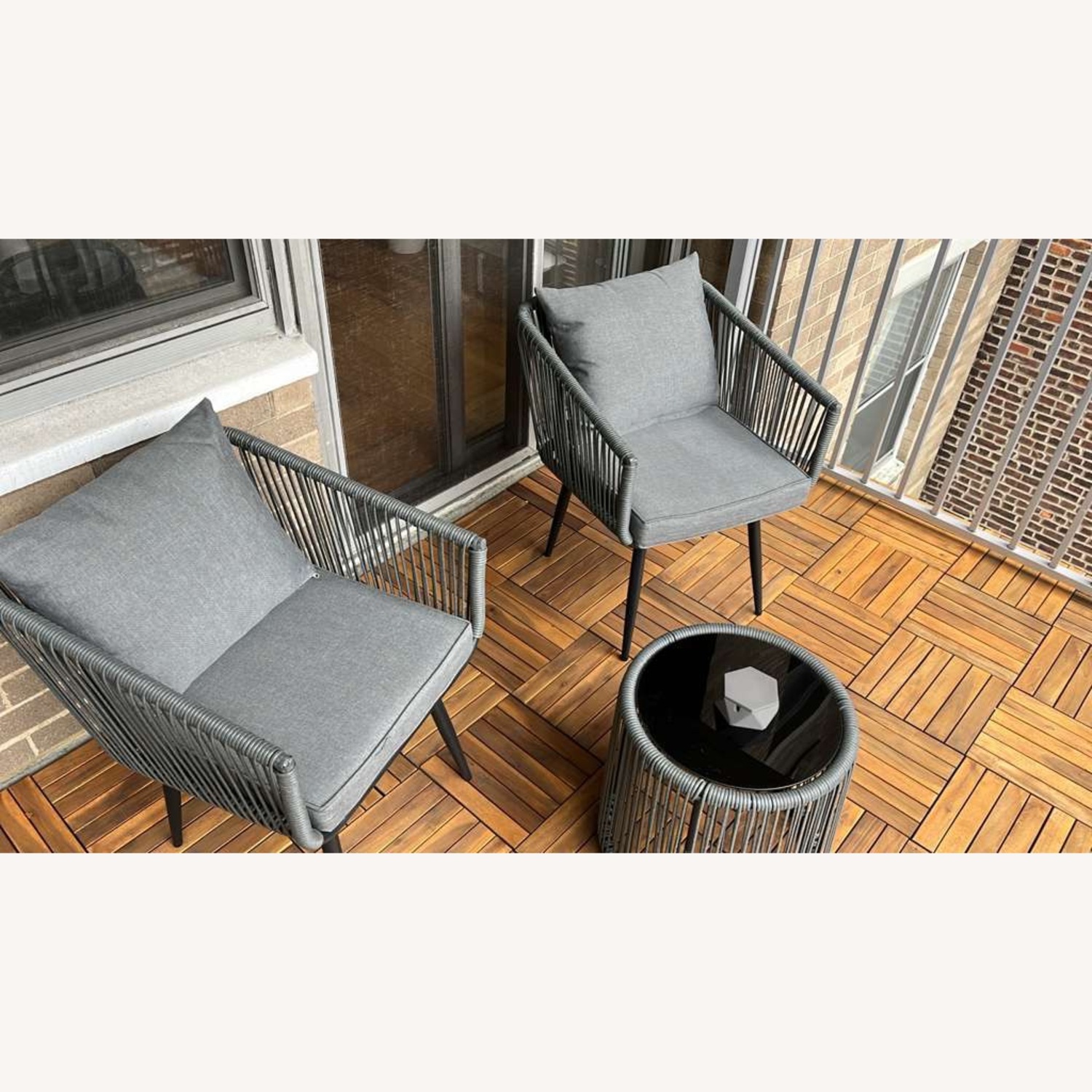 Outdoor Chair Set + Coffee Table  - image-1