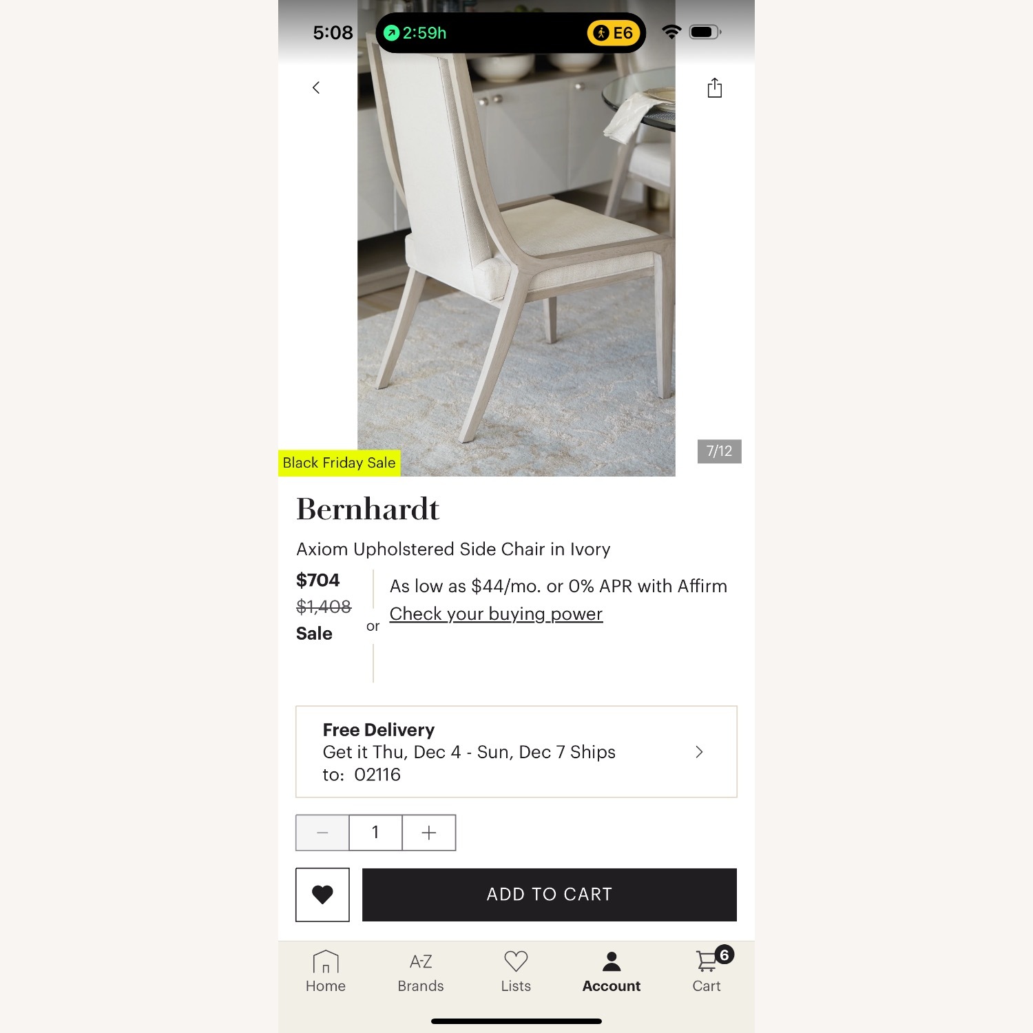 Bernhardt Natural Fabric Dining Chairs - image-1