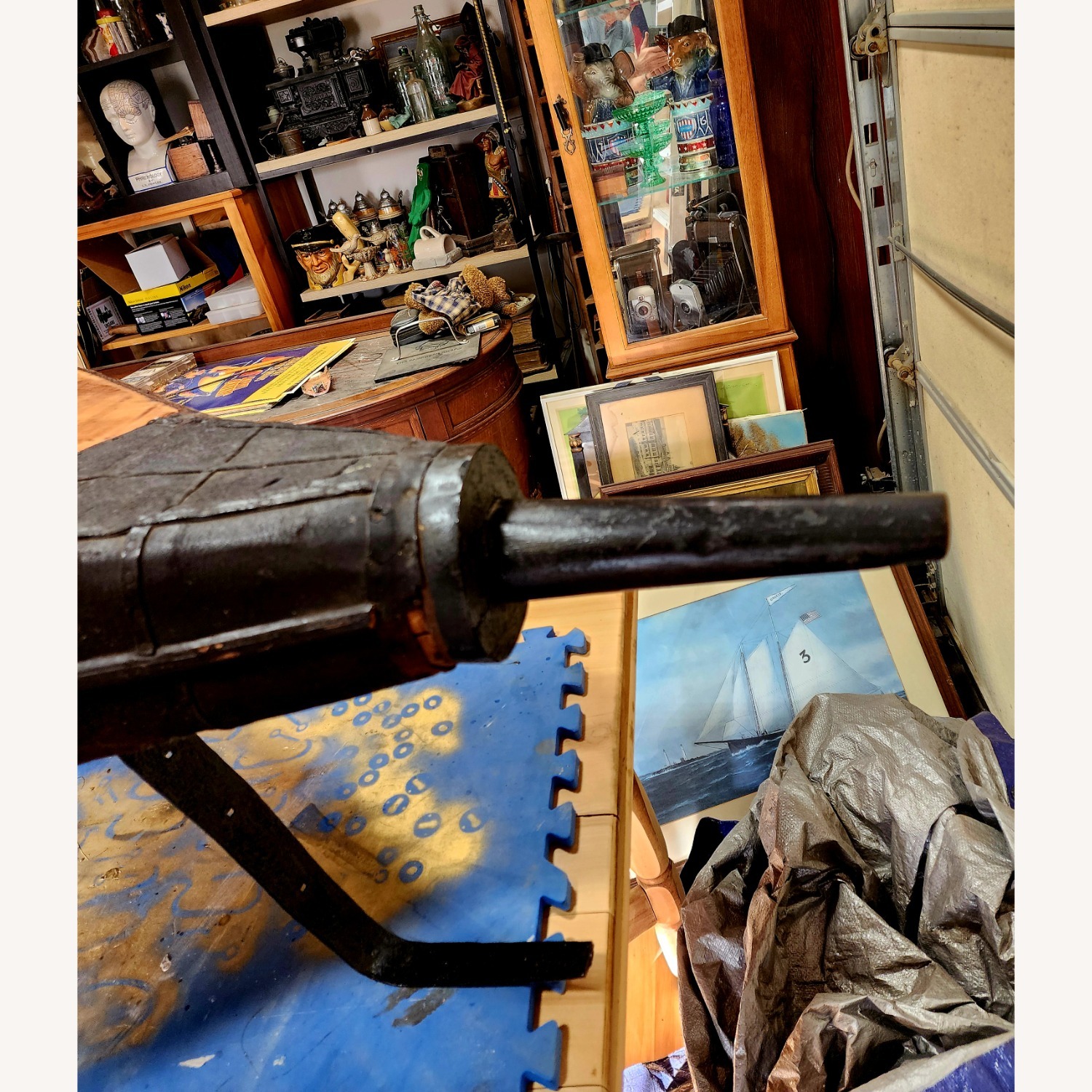 Unique Antique Blacksmith/Industrial Table - image-3