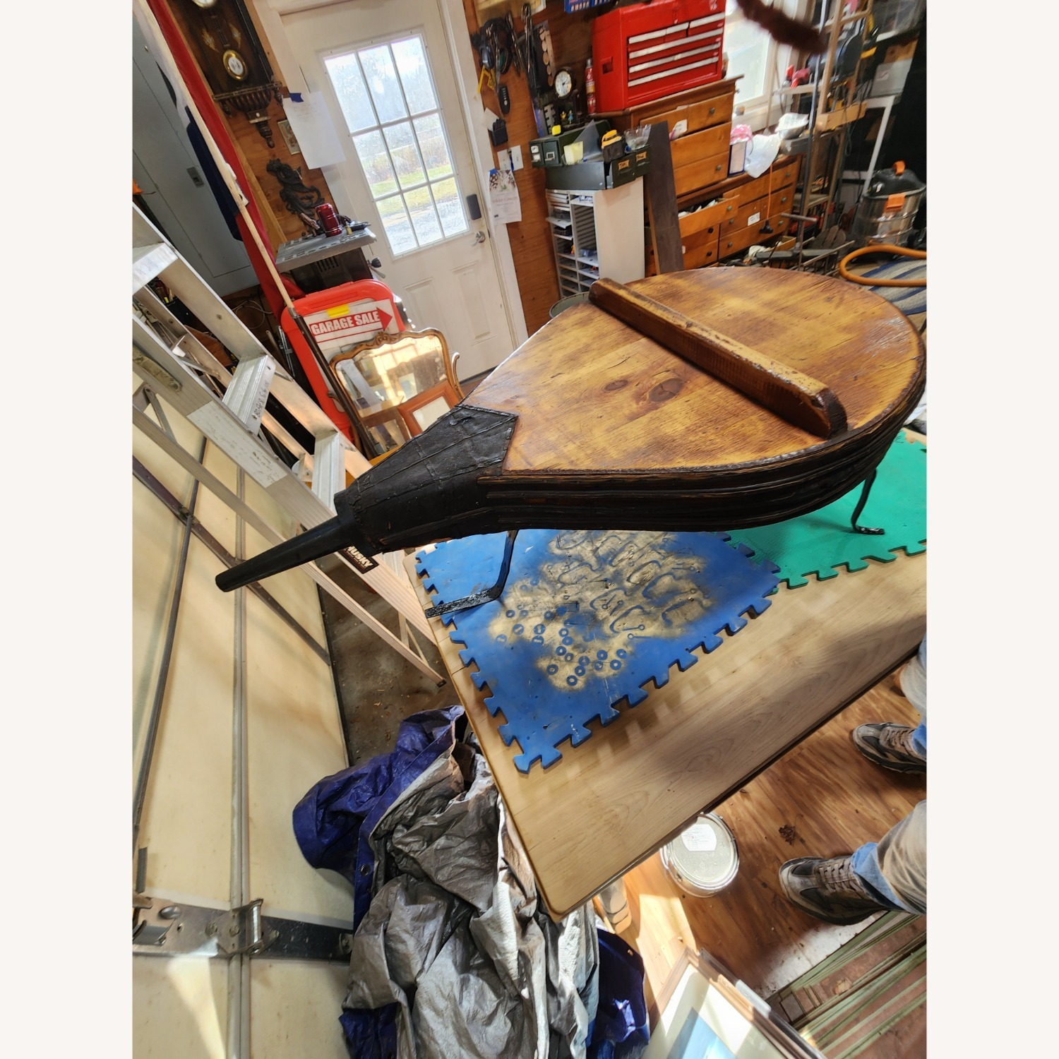 Unique Antique Blacksmith/Industrial Table - image-10