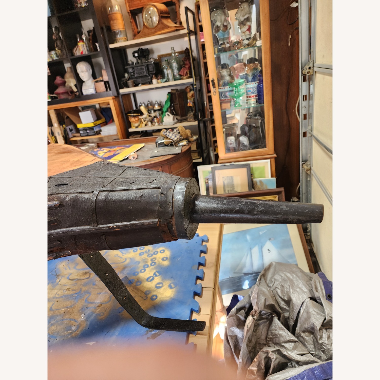 Unique Antique Blacksmith/Industrial Table - image-5