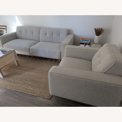 Used Light Gray Fabric 3+ Seater Sofa for sale on AptDeco