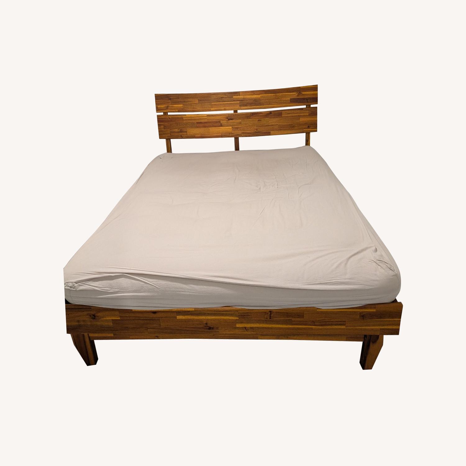 The Futon Shop Natural Wool Queen Bed - image-0
