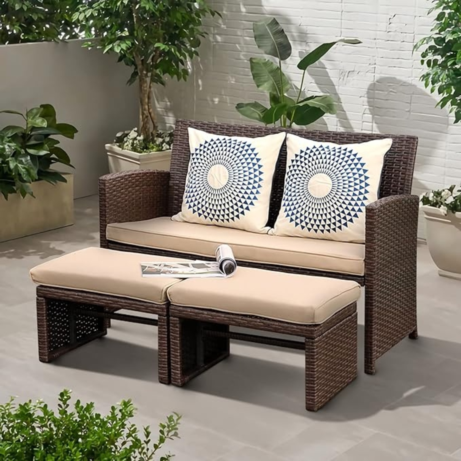 Amazon Light Brown Polyurethane Patio Furniture - image-0