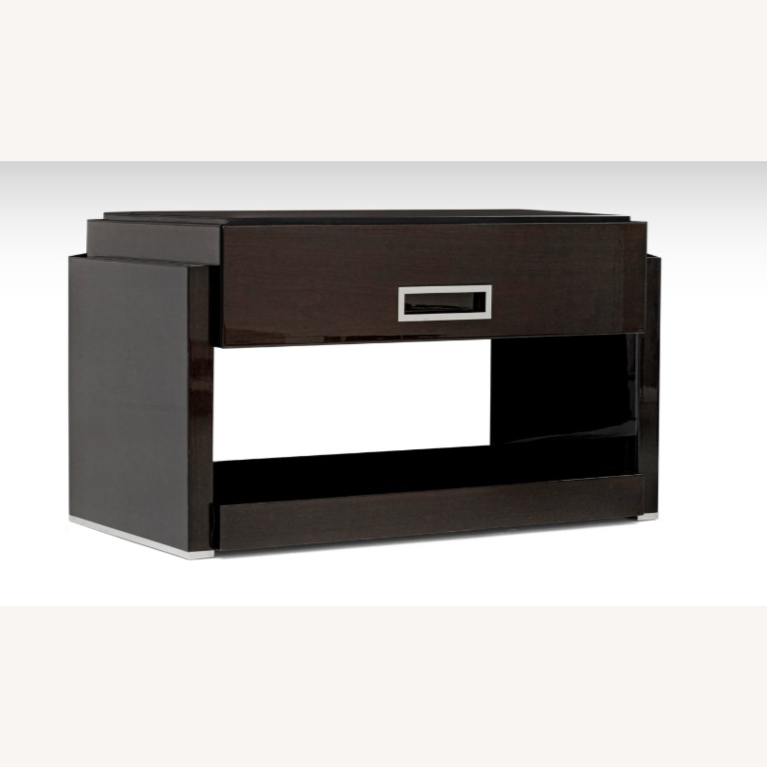 One And Only Black Wood Veneer Nightstands - image-4