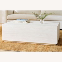 West Elm Volume  50” Table in Winter Wood 