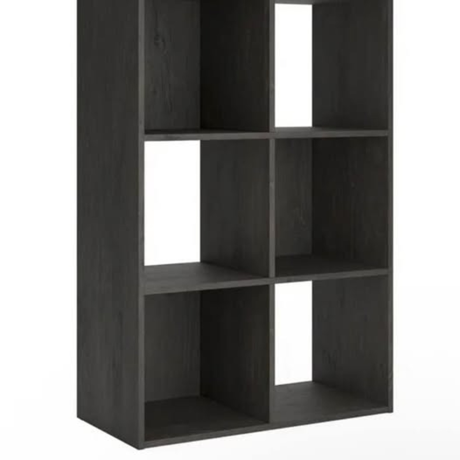 Black 6 Cube Wooden Organizer - image-2