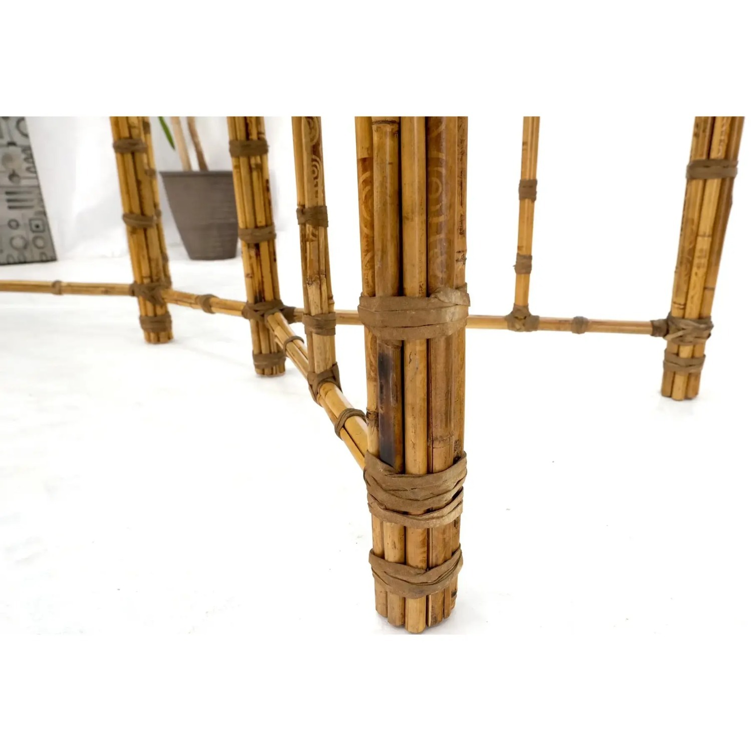 McGuire Antique Glass Dining Table - image-1