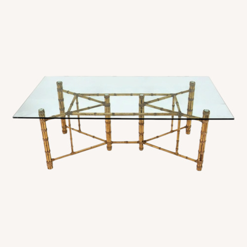 Used McGuire Antique Glass Dining Table for sale on AptDeco