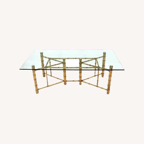 Used McGuire Antique Glass Dining Table for sale on AptDeco