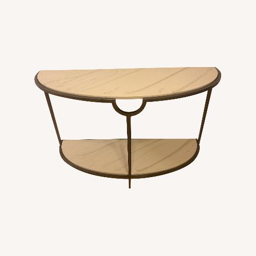 Used Bernhardt Furniture Faux Marble Console Table  for sale on AptDeco