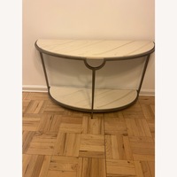 Bernhardt Furniture Faux Marble Console Table