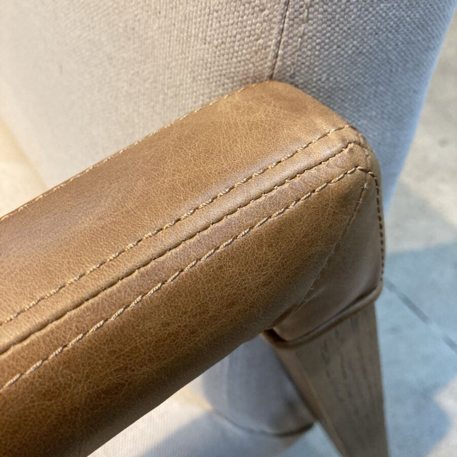 Lulu and Georgia Marla Leather Arms Dining Chair - image-8