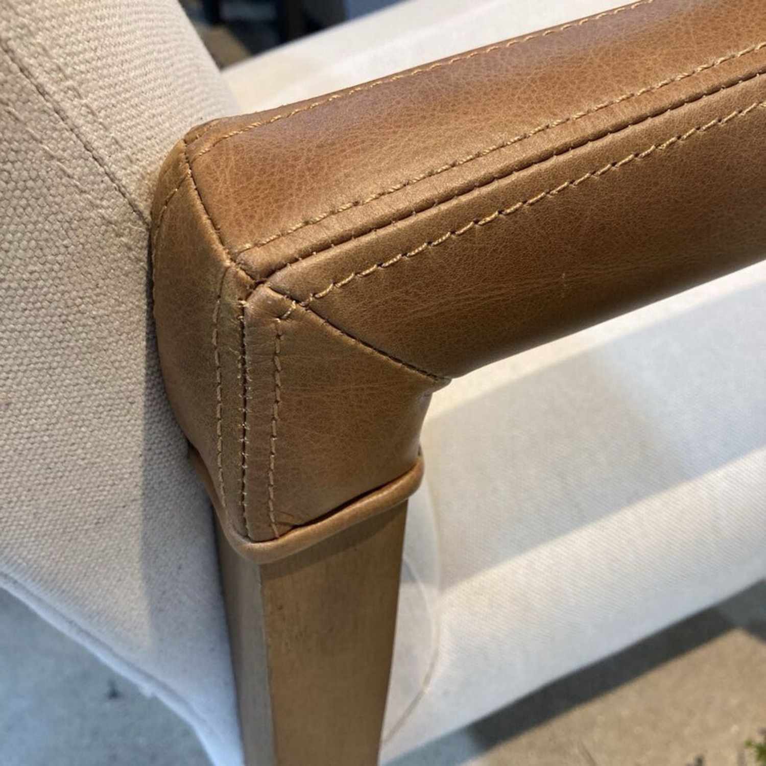 Lulu and Georgia Marla Leather Arms Dining Chair - image-12