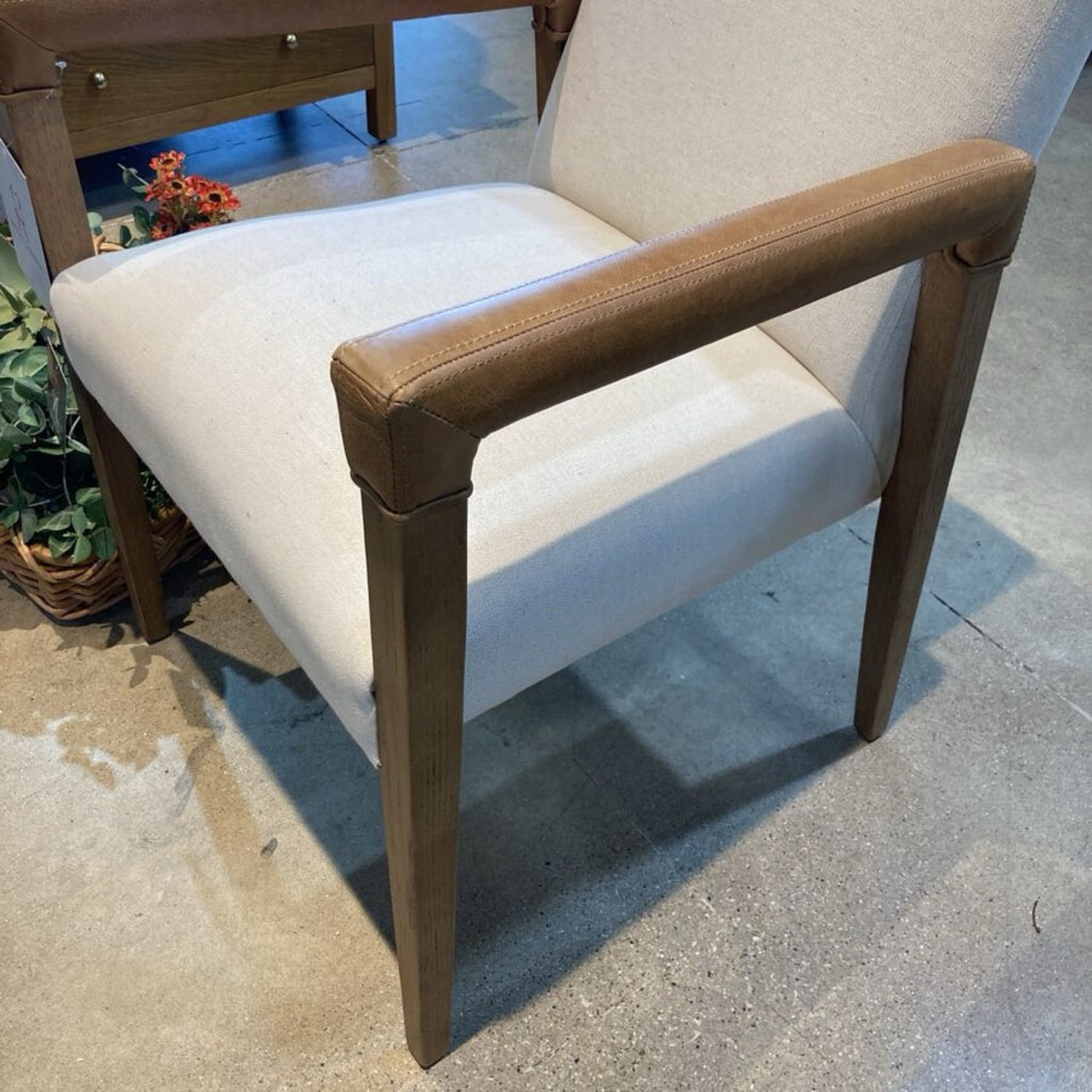 Lulu and Georgia Marla Leather Arms Dining Chair - image-6