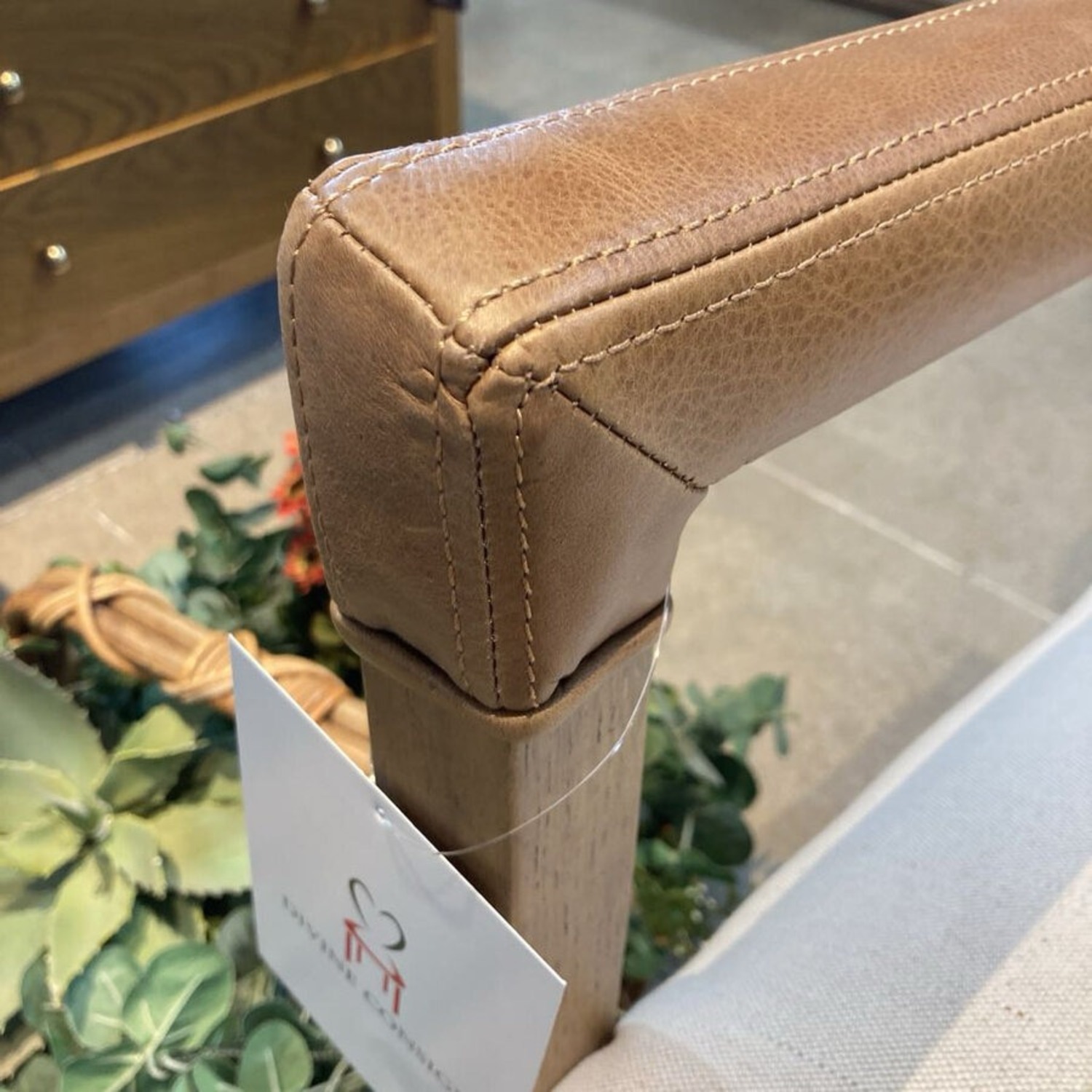 Lulu and Georgia Marla Leather Arms Dining Chair - image-7