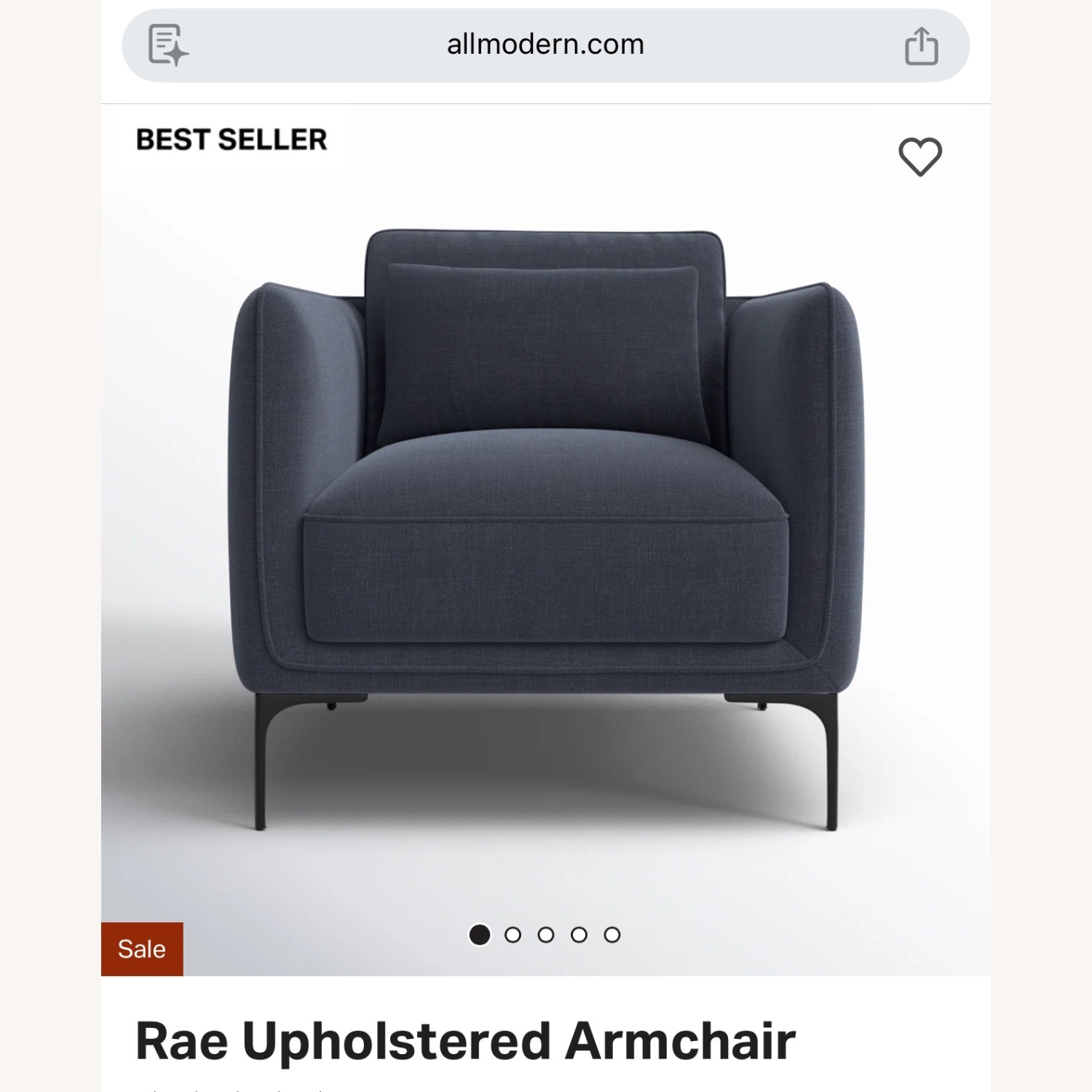 All Modern Rae Armchair Set of 2 - image-2