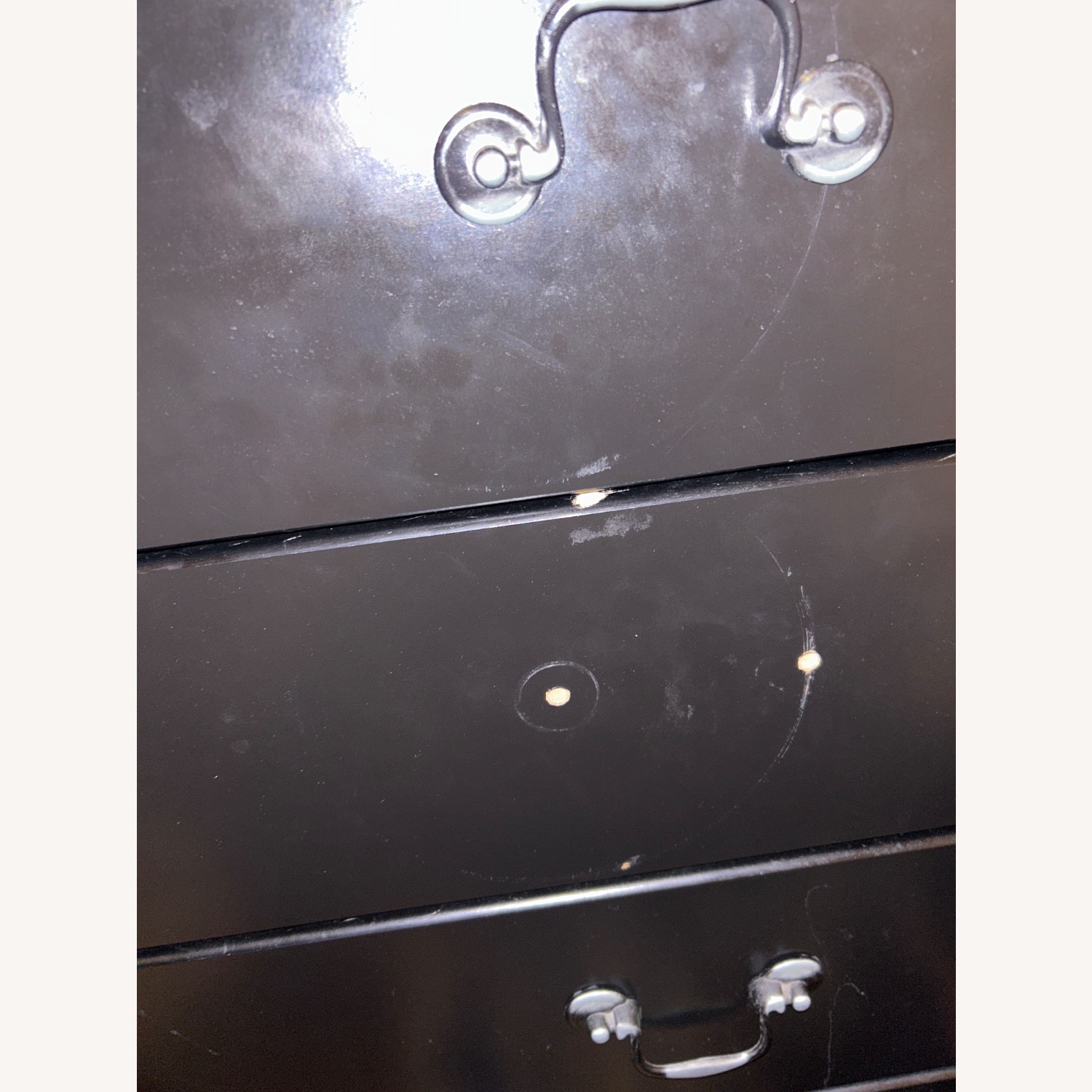 Vintage/Antique Black Wood Dresser - image-4