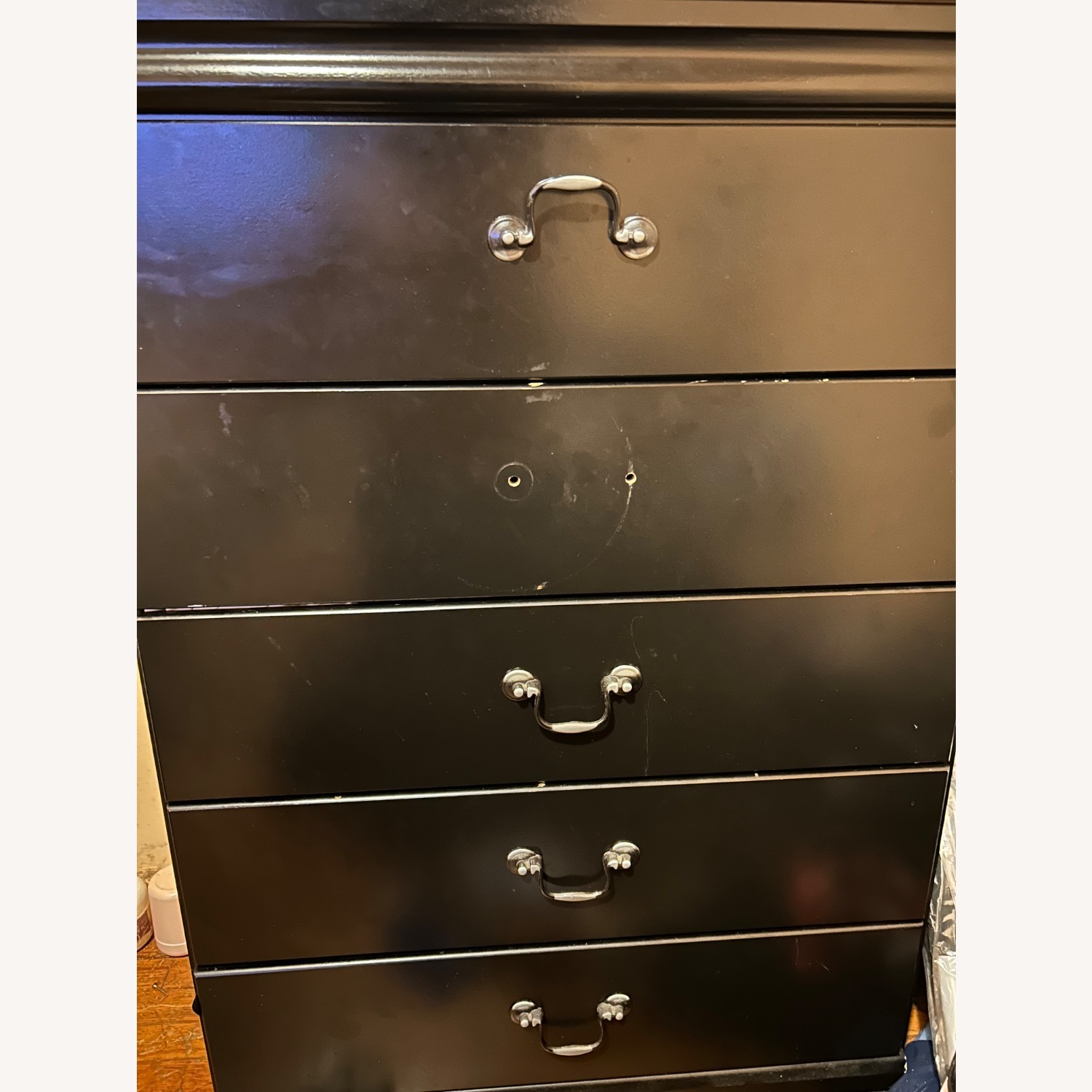 Vintage/Antique Black Wood Dresser - image-2