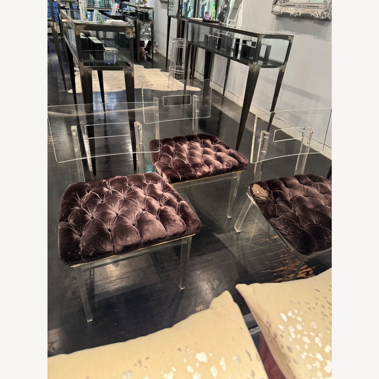 Set of 3 Custom Lucite Chairs - image-4