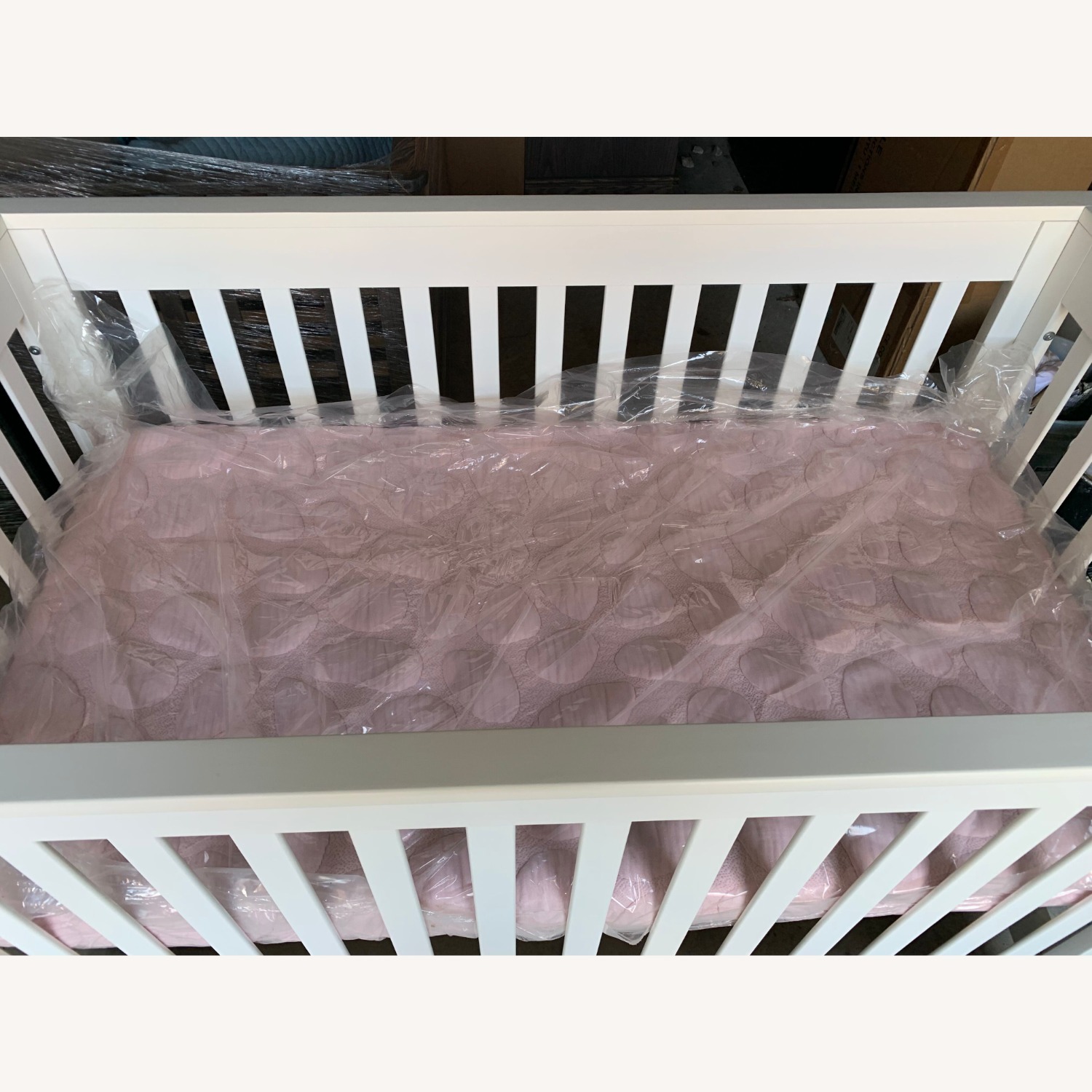 Natart Olson Crib White Wood Crib - image-3