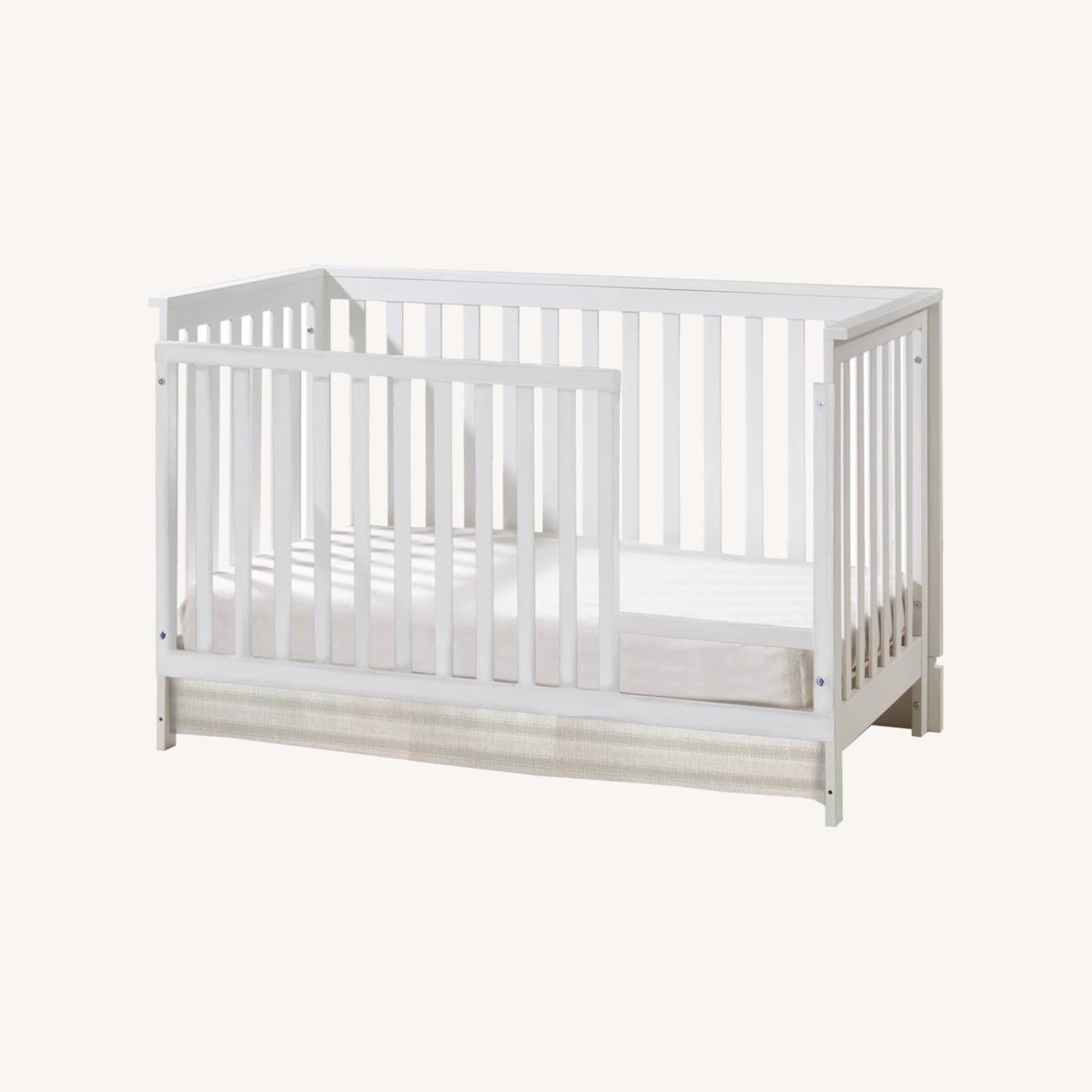 Natart Olson Crib White Wood Crib - image-0