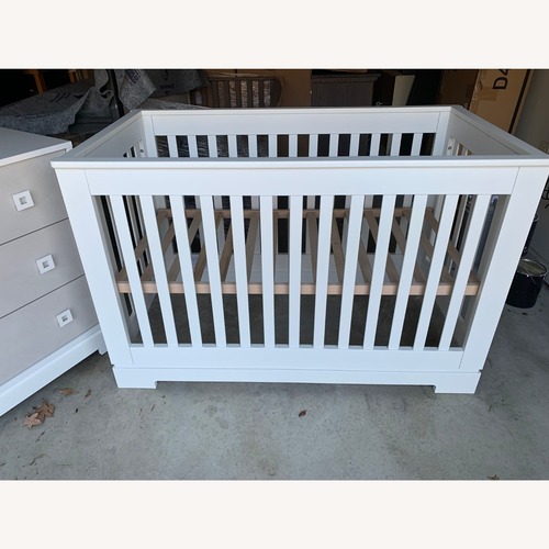 Used Natart Olson Crib White Wood Crib for sale on AptDeco