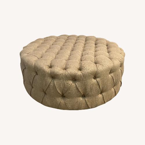 Used Safavieh Charlene Tufted Ottoman for sale on AptDeco