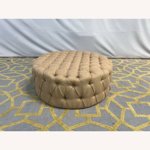 Used Safavieh Charlene Tufted Ottoman for sale on AptDeco