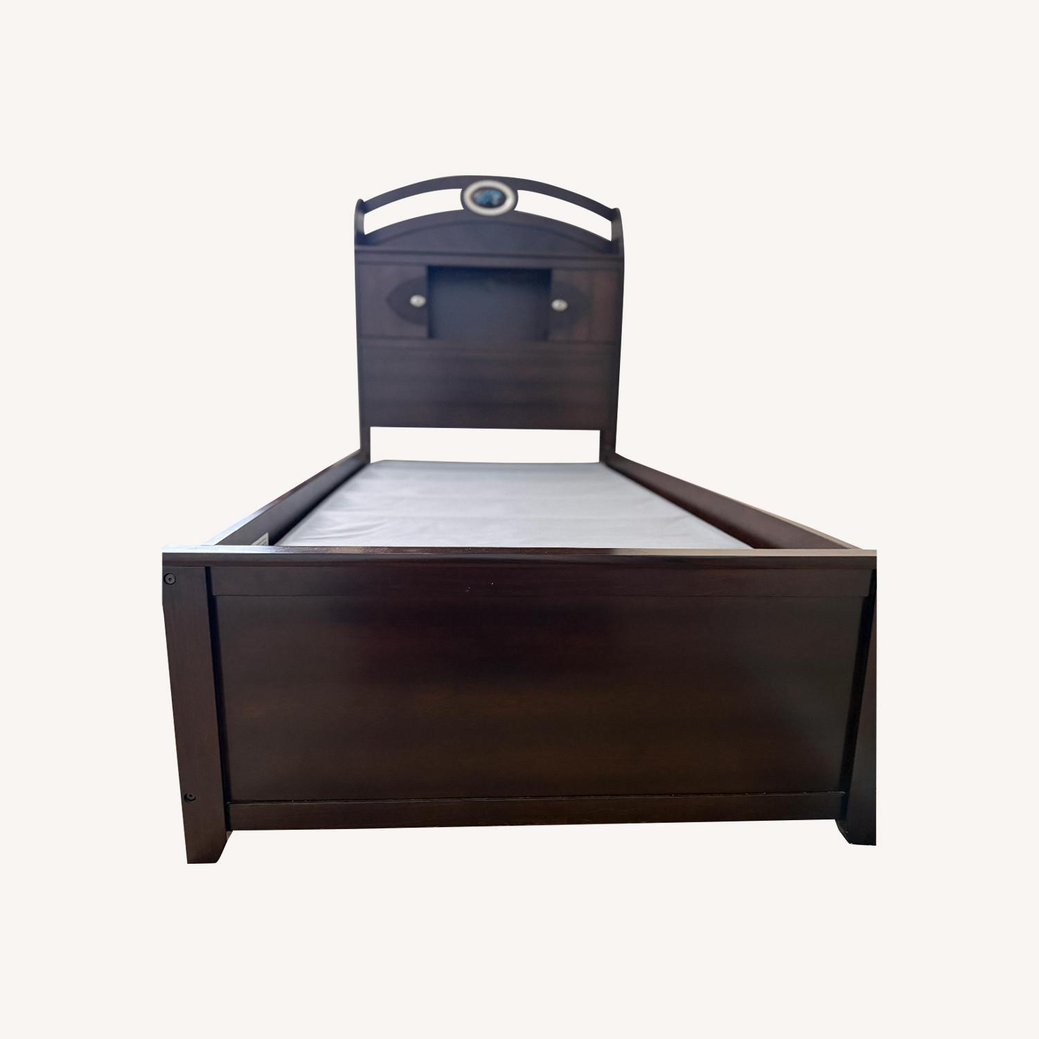 Rooms To Go Dark Brown Wood Daybed - image-0