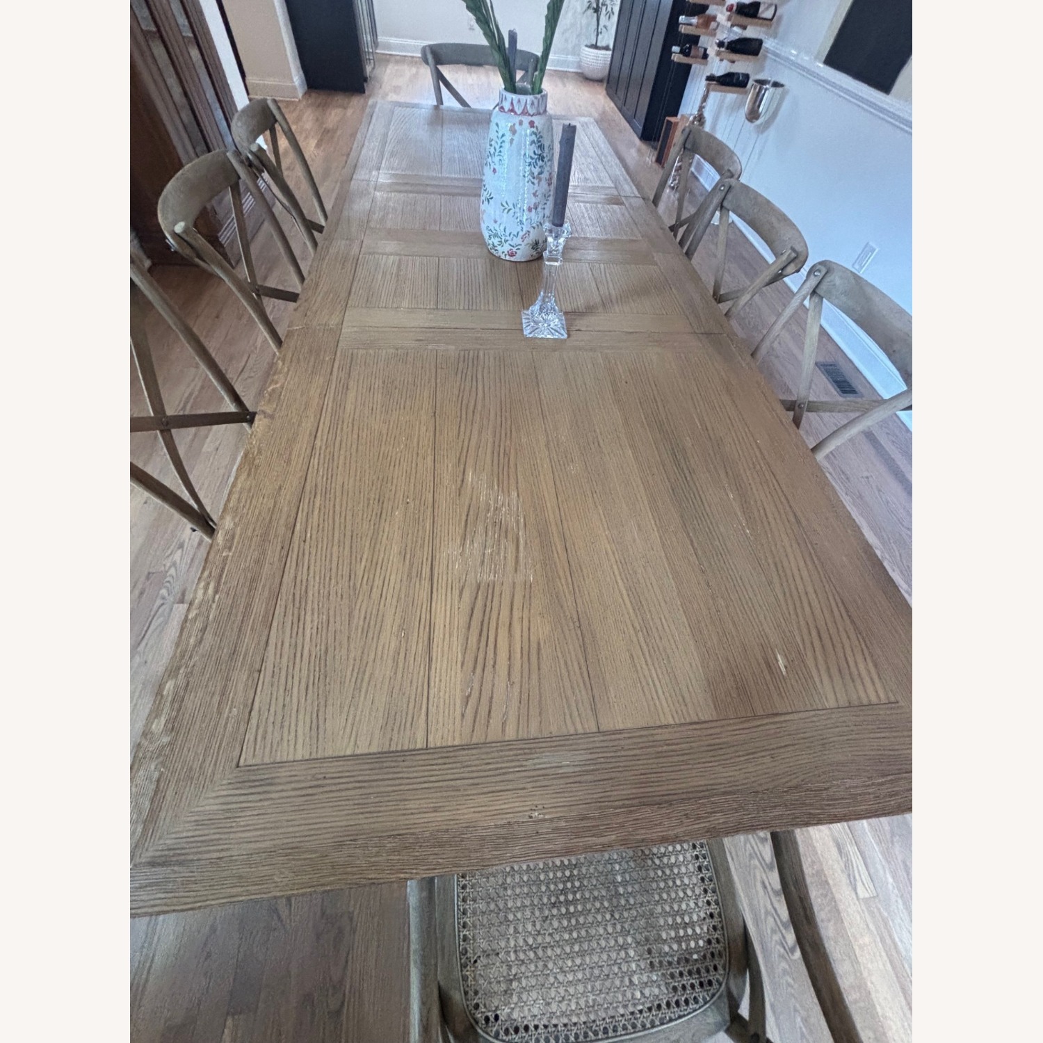 Restoration Hardware St. James Dark Brown Wood Dining Table - image-2