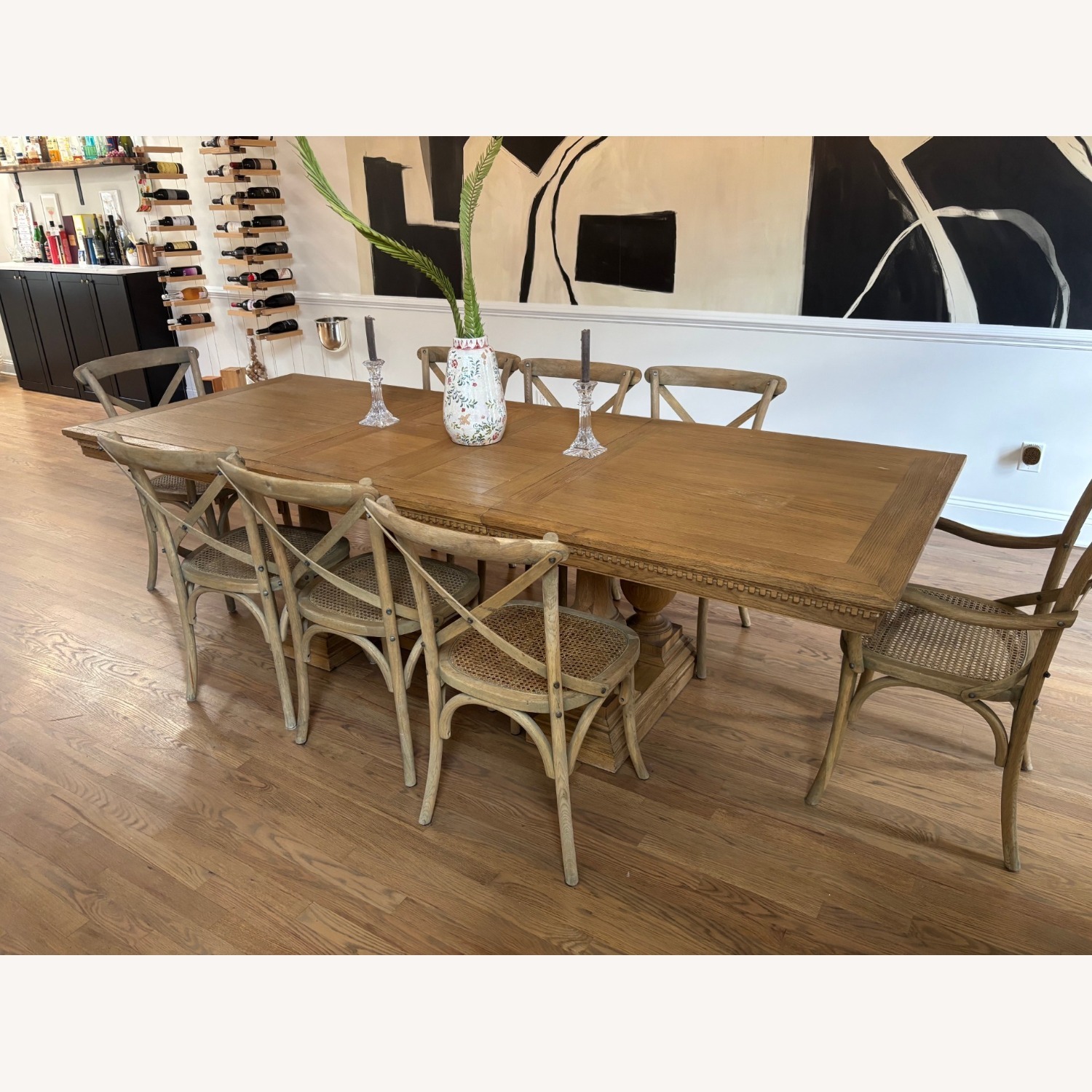 Restoration Hardware St. James Dark Brown Wood Dining Table - image-1