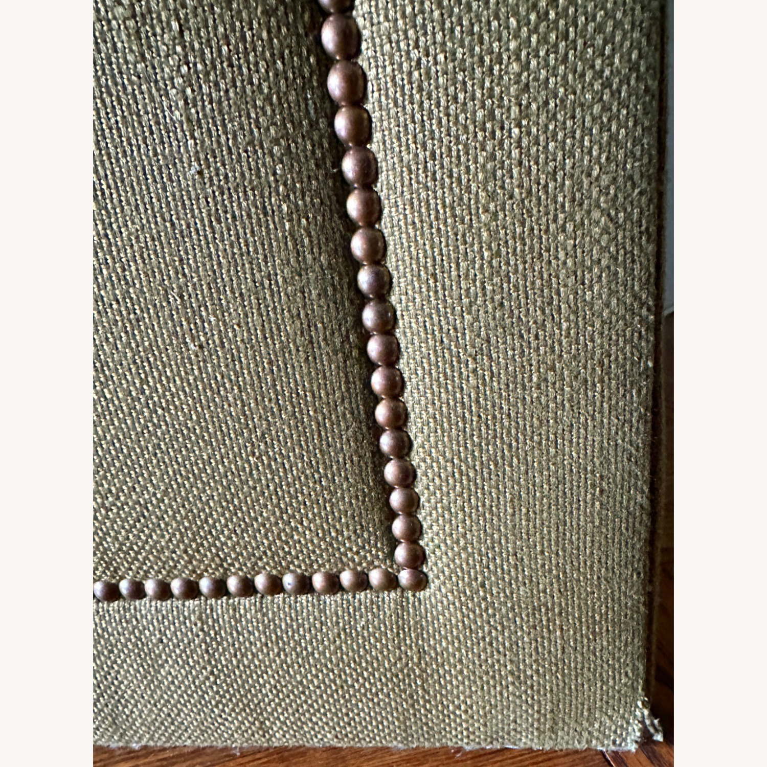 Upholstered Folding Screen with Nailheads - image-5