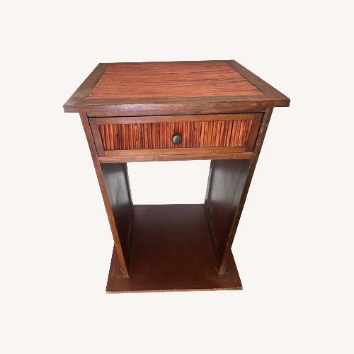 Used Vintage Boho Bamboo Nightstands / Side Tables for sale on AptDeco